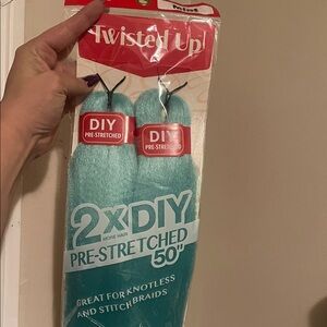 Twisted Up Mint Pre-Stretched Hair Extensions